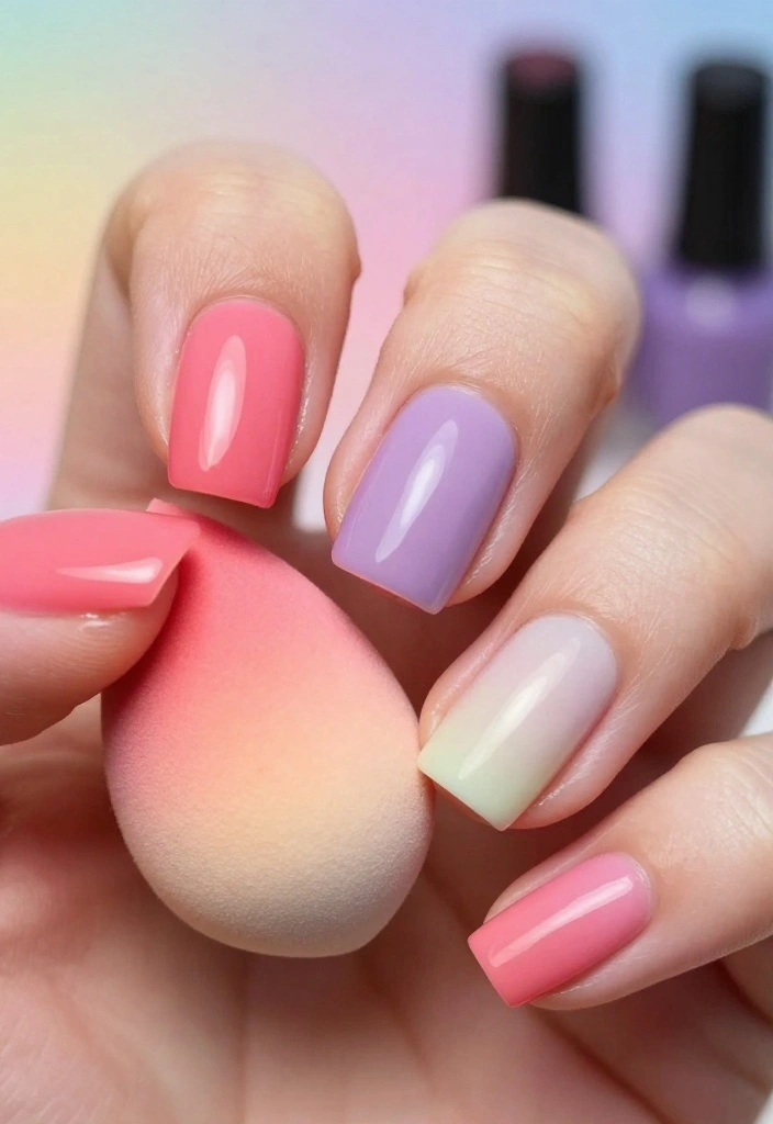 25 Nail Tutorials That Will Inspire Your Next Nail Art Adventure (Don't Miss #15!) - 17. Gradient Glam 1