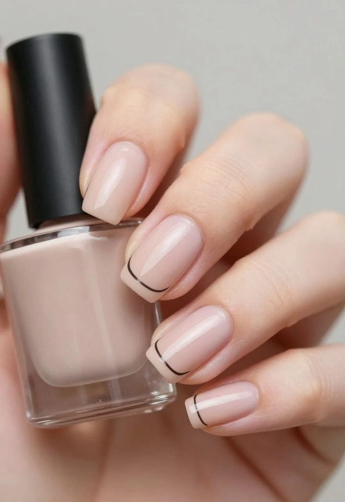 25 Nail Tutorials That Will Inspire Your Next Nail Art Adventure (Don't Miss #15!) - 2. Minimalistic Lines 1