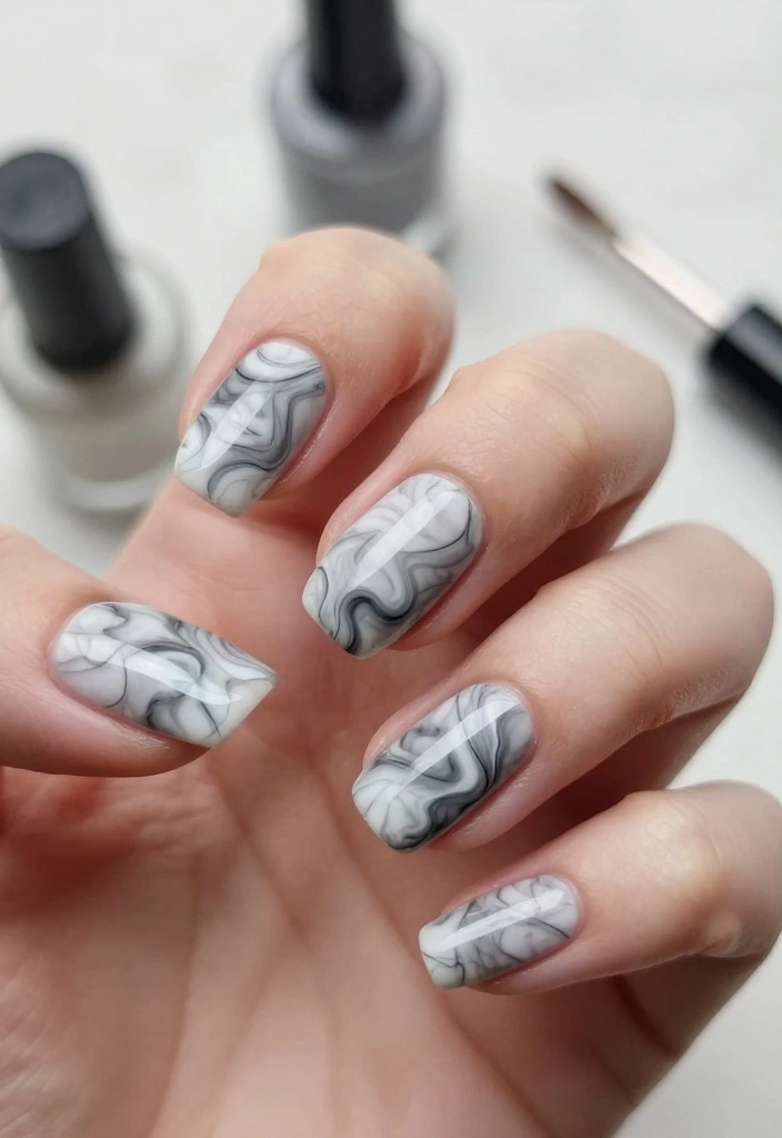 25 Nail Tutorials That Will Inspire Your Next Nail Art Adventure (Don't Miss #15!) - 6. Marble Magic 1
