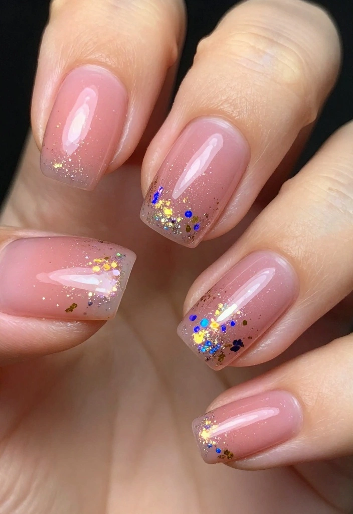 30 Blush Pink Nail Designs That Will Make You Swoon (You Won't Believe #15!) - 11. Blush Pink with Foil Accents 1