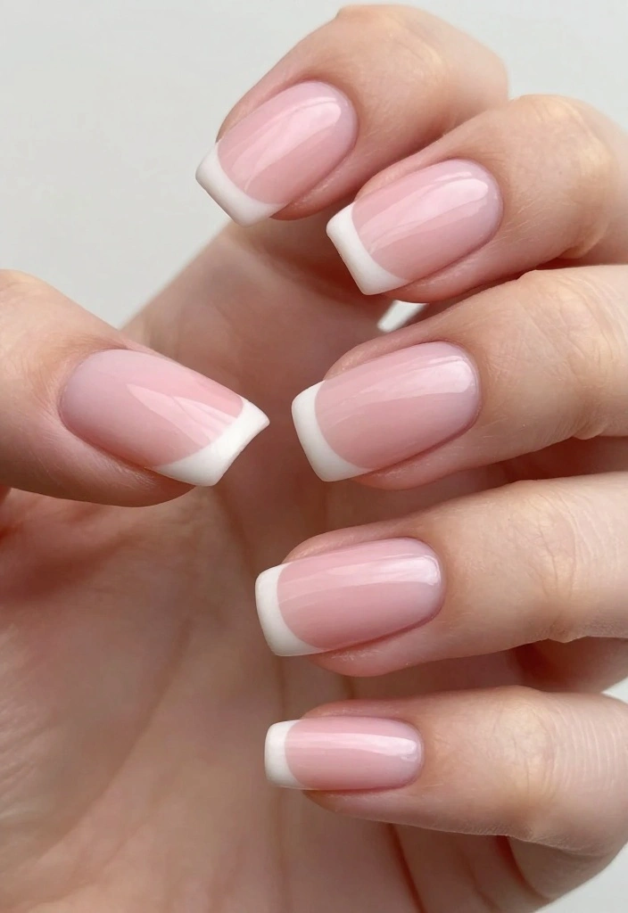 30 Blush Pink Nail Designs That Will Make You Swoon (You Won't Believe #15!) - 12. Blush Pink French Tips 1