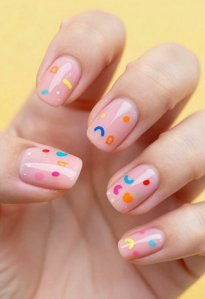 30 Blush Pink Nail Designs That Will Make You Swoon (You Won't Believe #15!) - 25. Blush Pink with Artistic Doodles 1