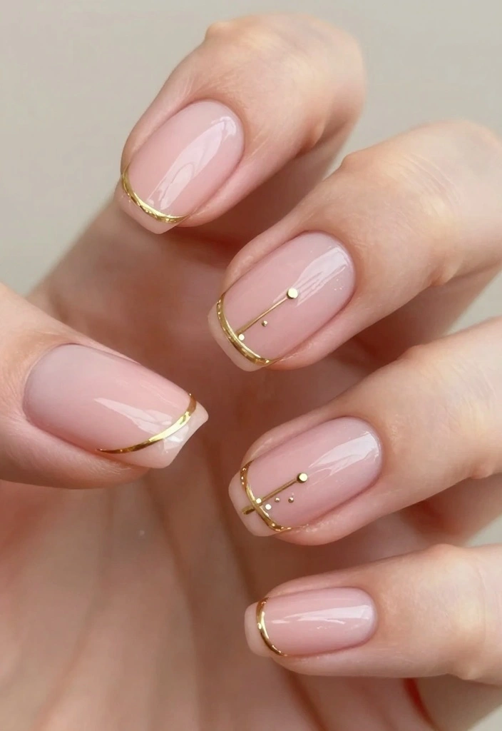 30 Blush Pink Nail Designs That Will Make You Swoon (You Won't Believe #15!) - 3. Blush Pink with Gold Accents 1