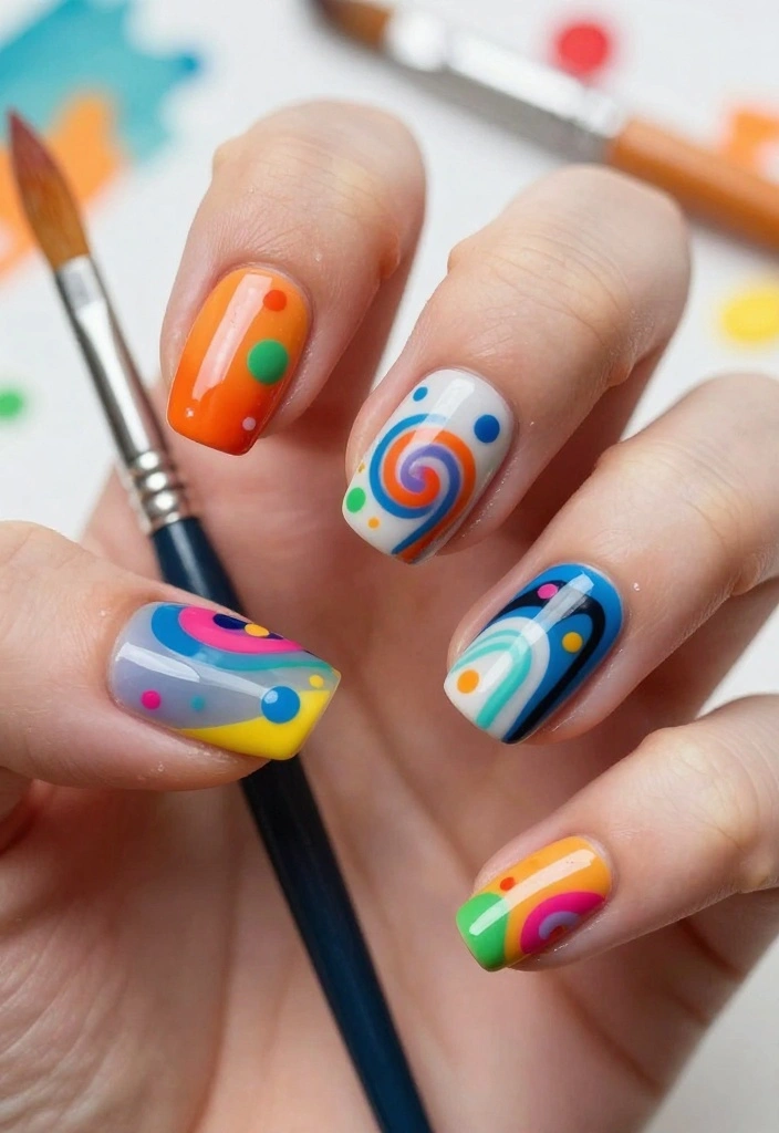 30 Nail Tech Inspirations You Need to Try Right Now (Especially #5!) - 10. Artistic Expressions 1