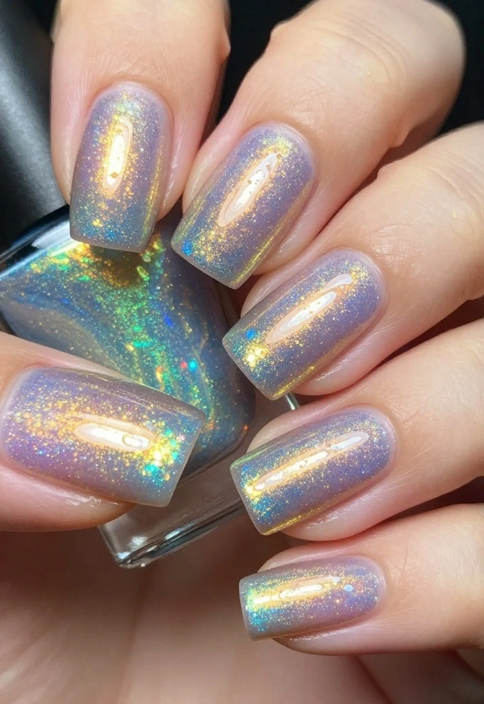 30 Nail Tech Inspirations You Need to Try Right Now (Especially #5!) - 14. Holographic Illusions 1