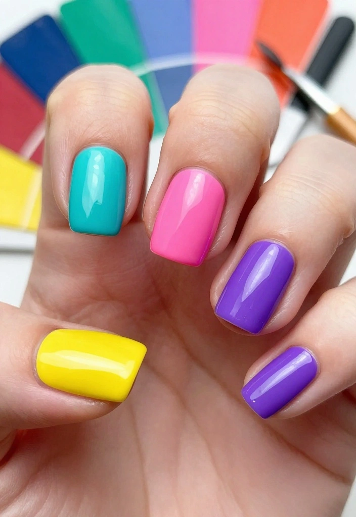 30 Nail Tech Inspirations You Need to Try Right Now (Especially #5!) - 15. Color Block Fun 1
