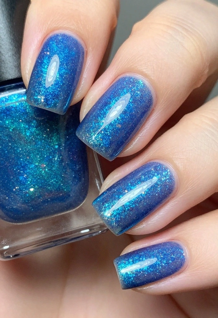 30 Nail Tech Inspirations You Need to Try Right Now (Especially #5!) - 16. Gradient Glitter 1