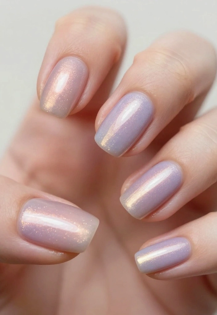 30 Nail Tech Inspirations You Need to Try Right Now (Especially #5!) - 27. Subtle Shimmer 1