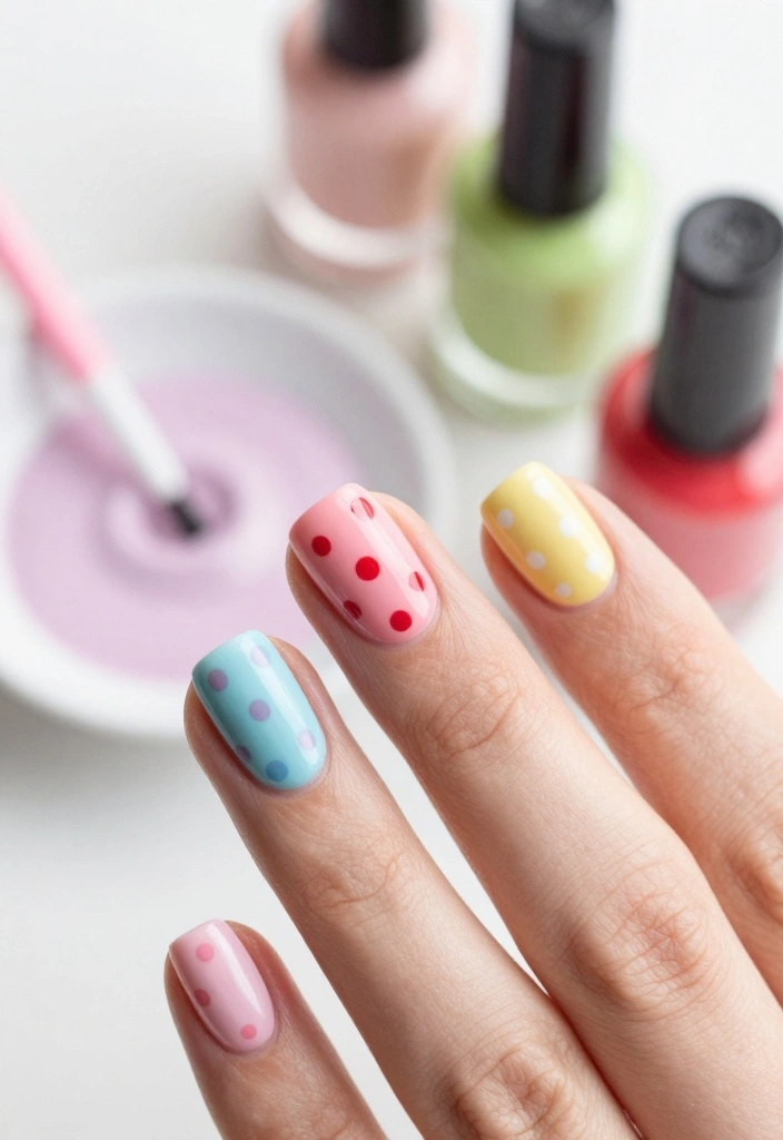 7 Quick and Stylish Beginner Nail Designs You Can Master in Minutes! - 2. Dotted Delight 1