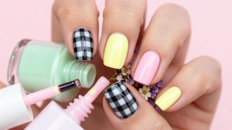 9 Adorable Gingham Nail Designs You Need to Try Right Now (Number 3 is a Must!)