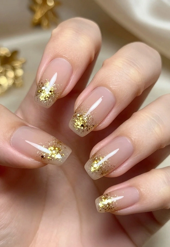 9 Chic Quick Nail Art Designs That’ll Save You Time and Look Fabulous! - 4. Elegant Glitter Tips 1