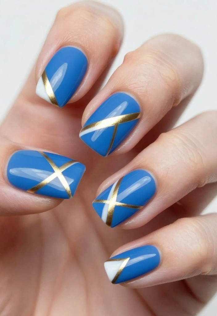 9 Cute Short Coffin Acrylic Nails Ideas That Are Perfect for Everyday Wear (Check Out #3!) - 5. Geometric Patterns 1