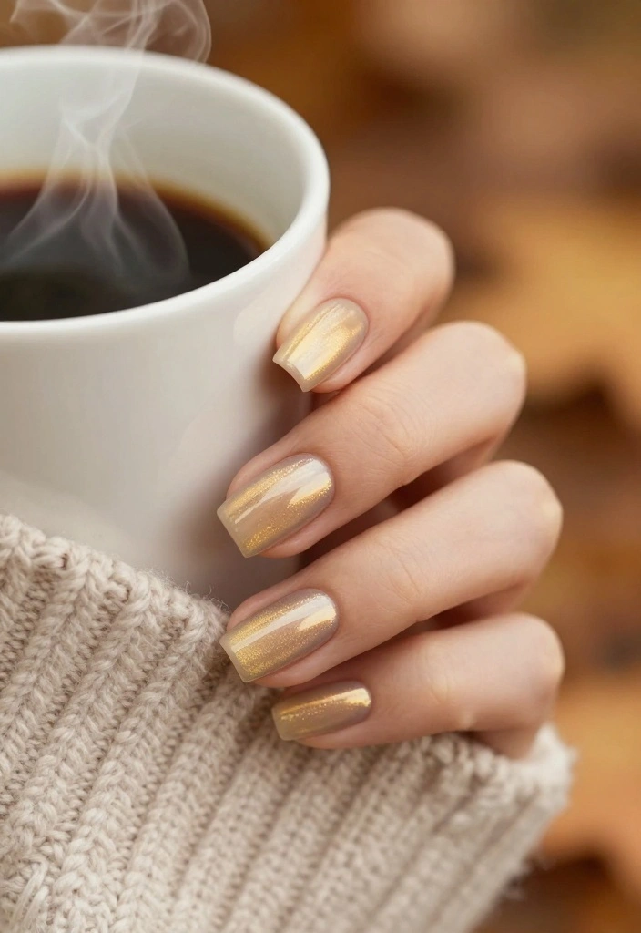 9 Fall Cat Eye Nails That Will Transform Your Mani! - 7. Creamy Latte Vibes 1