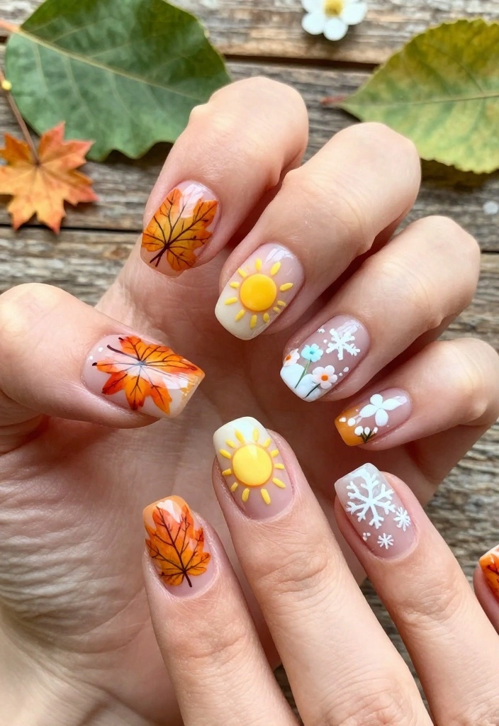 9 Perfect False Nails You NEED To See (Don’t Skip #5!) - 8. Seasonal Themes 1