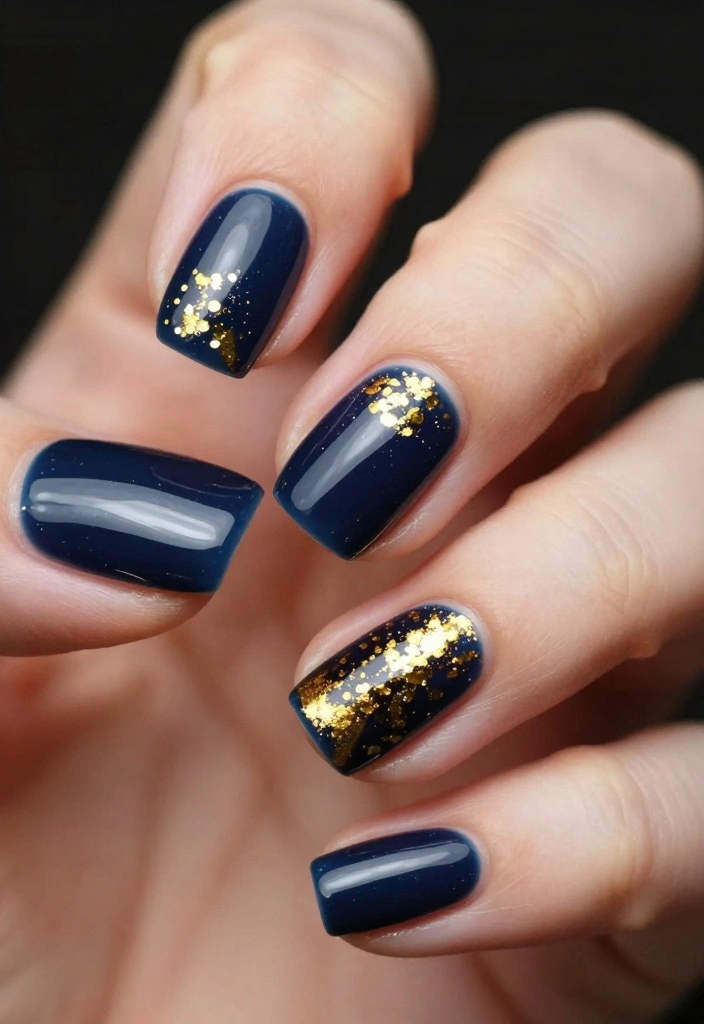 Confetti Nails Made Easy: 15 Simple Ideas for Beginners! ๐ - 3. Metallic Confetti 1