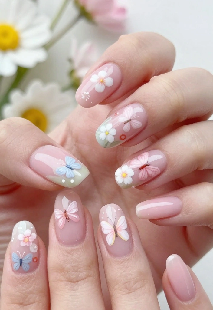 Discover 14 Hottest Spring Pastel Nail Ideas That Fashionistas Swear By! - 13. Spring-Inspired Pastel Nail Art 1