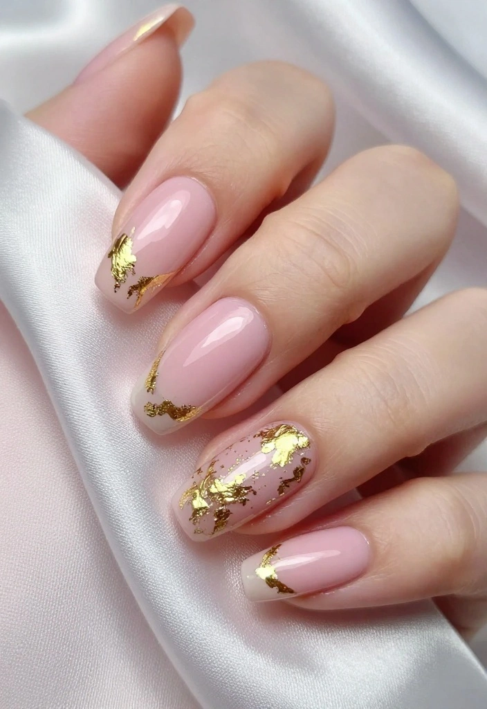 Discover 14 Hottest Spring Pastel Nail Ideas That Fashionistas Swear By! - 8. Pastel Foil Accents 1
