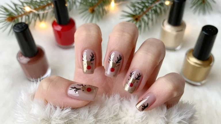 Get Inspired: 20 Reindeer Nails Ideas That Are Too Cute to Resist!