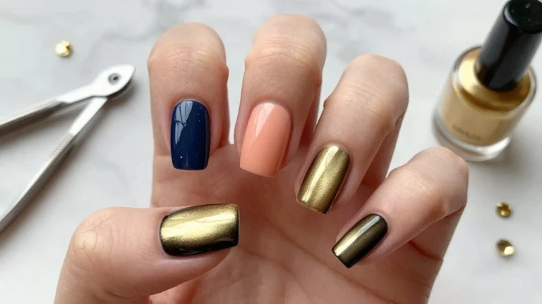 Transform Your Look with These 8 Breathtaking Gold Cat Eye Nail Designs!