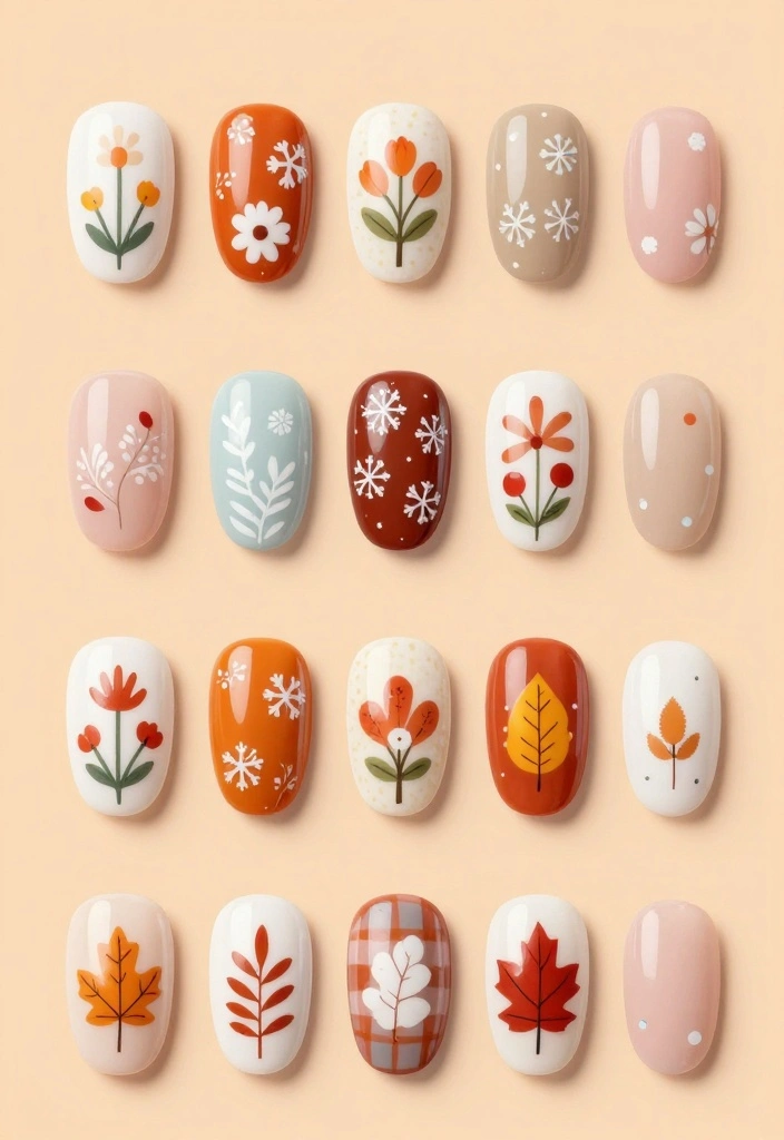 Unlock Your Creativity with These 11 Latest Nail Trends (You Won't Believe #2!) - 10. Seasonal Themes 1