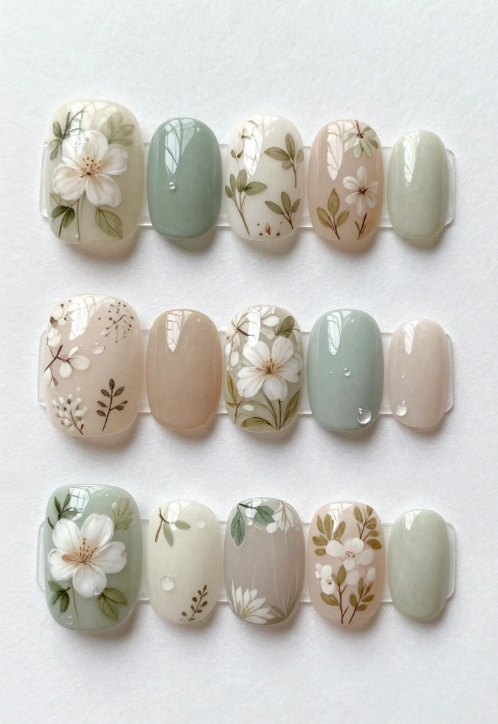 Unlock Your Creativity with These 11 Latest Nail Trends (You Won't Believe #2!) - 4. Nature-Inspired Designs 1
