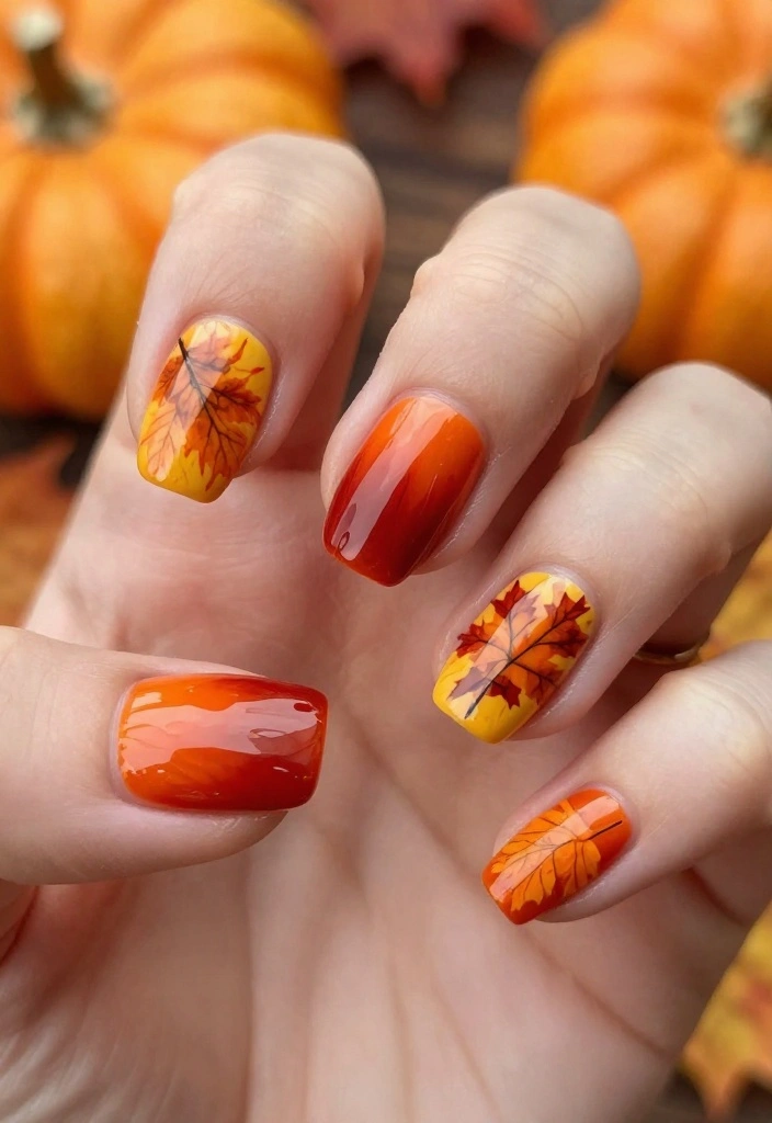Unlock the Secret to Stunning Drip Nails with These 12 Ideas! - 11. Seasonal Drip 1