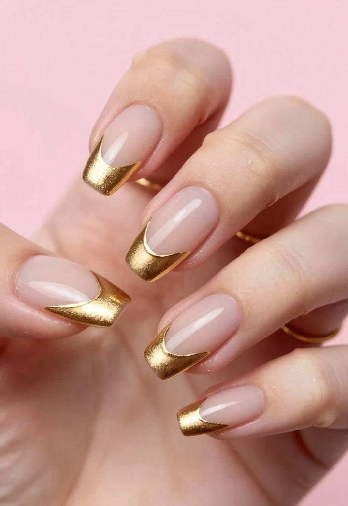 Unlock the Secret to Stunning Drip Nails with These 12 Ideas! - 2. Elegant Gold Drip 1