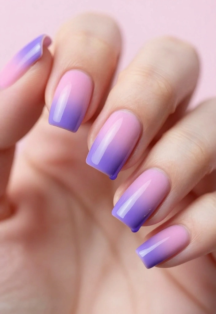 Unlock the Secret to Stunning Drip Nails with These 12 Ideas! - 8. Ombre Drip 1